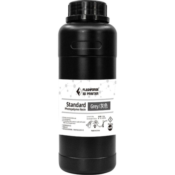 Фотополимерная смола Flashforge Resin Standart UV/LCD Grey 0,5kg (20001865001)
