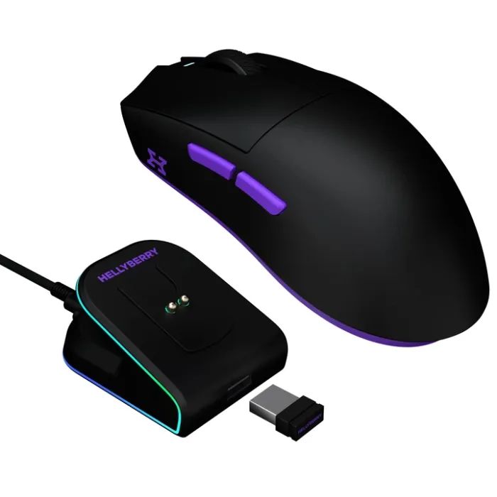 Мышка Hator Hellyberry HM47 Wireless White/Violet (HM47_white_violet) изображение 2