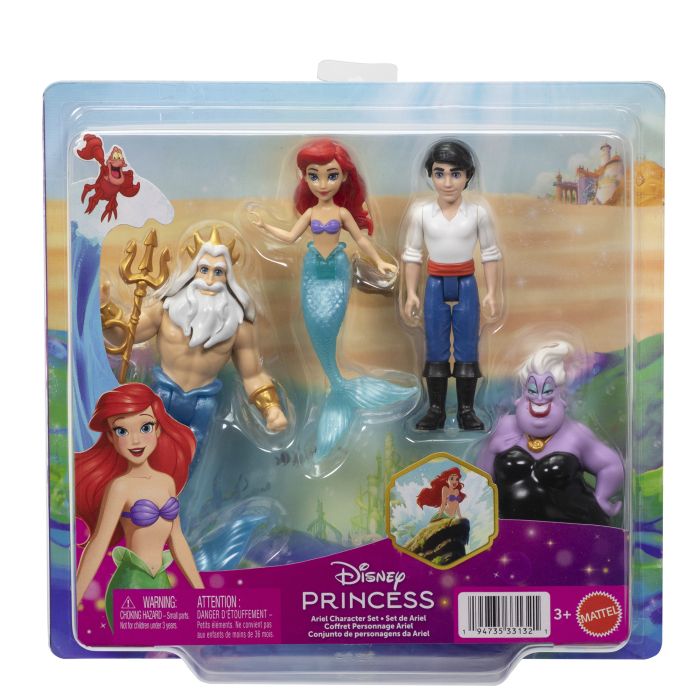 Кукла Disney Princess набор мини-кукол Ариэль и друзья (JHG84) изображение 10