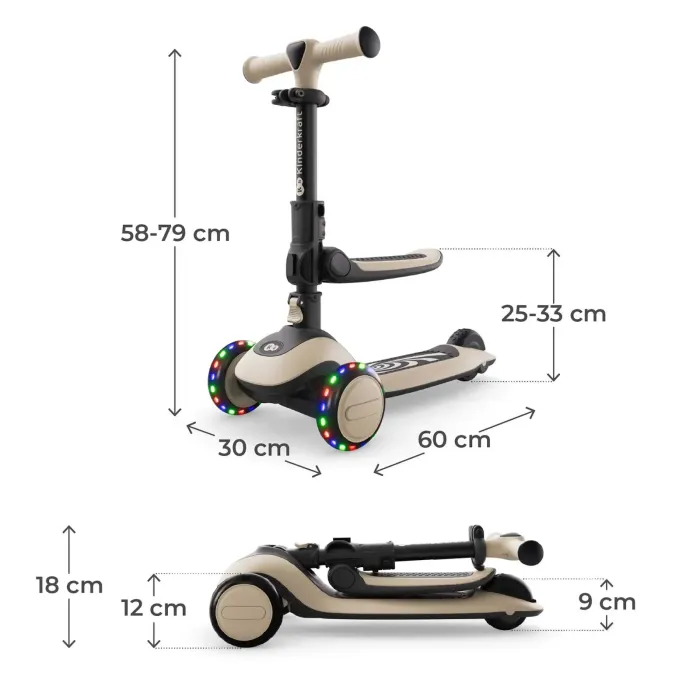 Самокат Kinderkraft Halley 2 Stone White (KRHALL02WHT0000) (5902533930166) изображение 8
