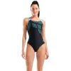 Купальник Arena Kikko Swimsuit Swim Pro Back 010807-580 чорний, бірюзовий 38 (3468337757207)
