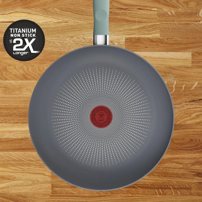 Сковорода Tefal Halo EUCALYPTUS, 20см, алюміній, бакеліт, сірий (G0160202) зображення 4