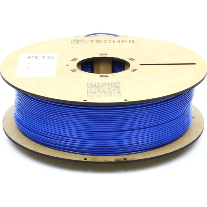 Пластик для 3D-принтера Techfil PETG 074 1.75 мм 1кг blue silk (PETG074-1000-BLUE-SILK) изображение 3
