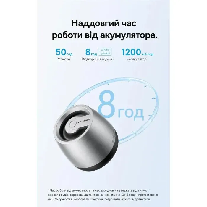 Акустическая система Vention Omni O11 Desktop Bluetooth Silver (NDCI0) изображение 11
