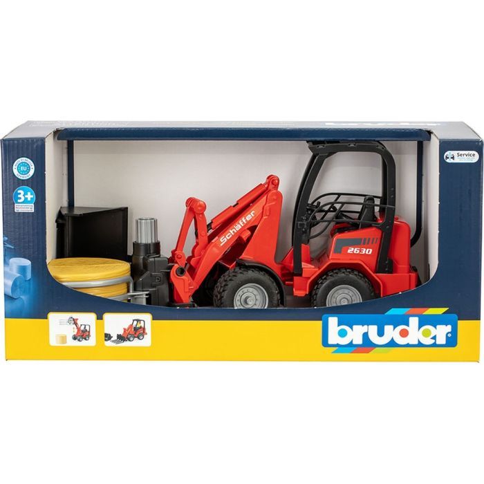 Масштабная модель автомобиля Bruder Минипогрузчик Schaffer Compact 2630 (02192) изображение 9