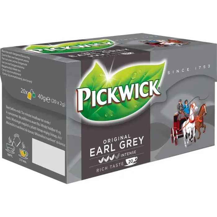 Чай Pickwick Earl Grey чорний з бергамотом 20х2 г (8711000564301) зображення 2