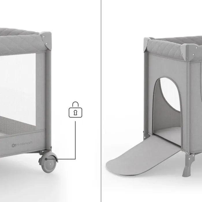 Детский манеж Kinderkraft Leody Up Grey (5902533930159) изображение 3