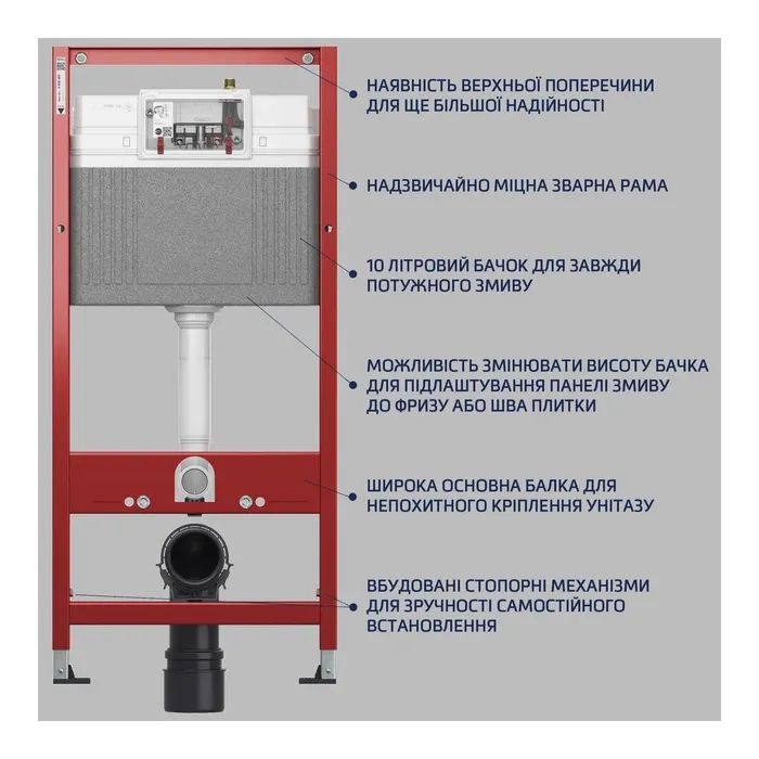Инсталляция Tece для унітаза 4 в 1 (9400405) изображение 3