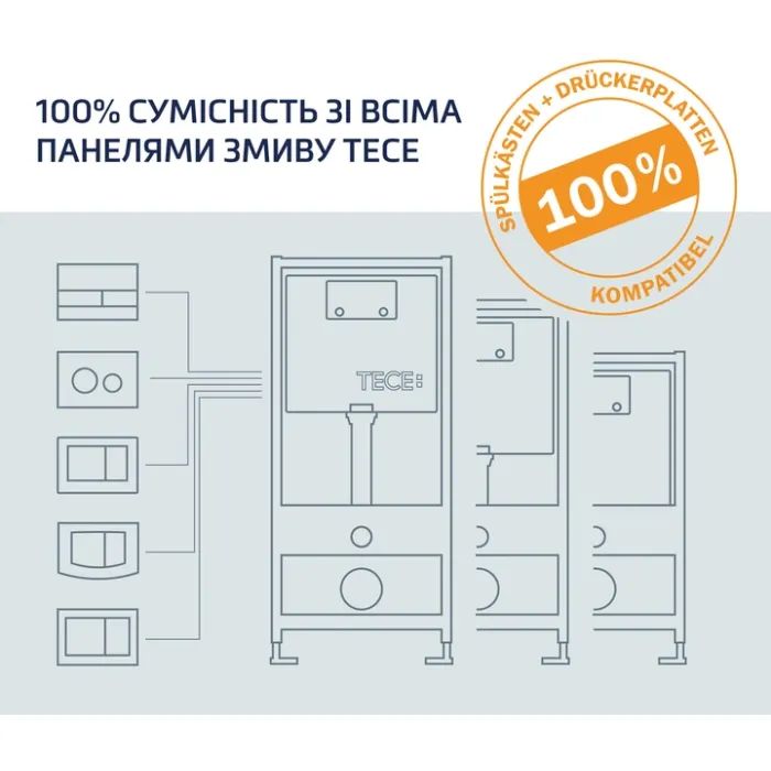 Инсталляция Tece для унітаза 4 в 1 (9400405) изображение 7