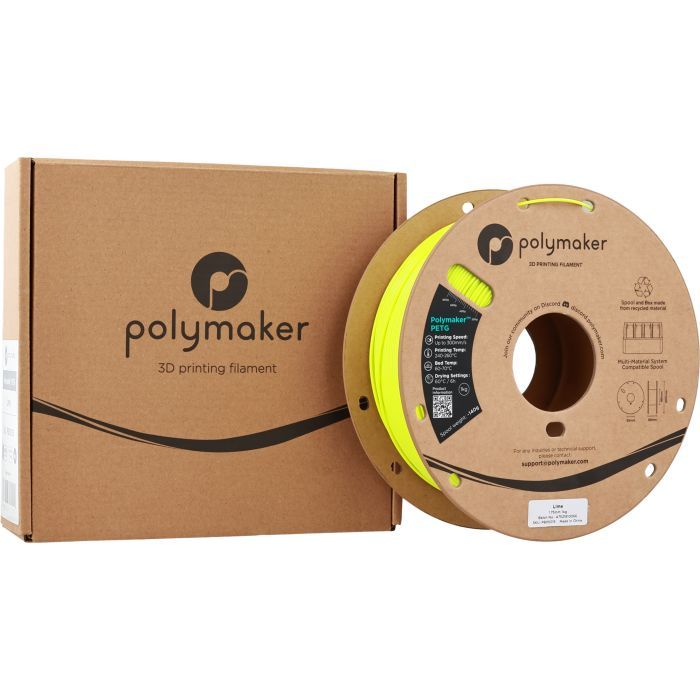 Пластик для 3D-принтера Polymaker PETG 1,75mm 1kg LIME (PB05015) зображення 3