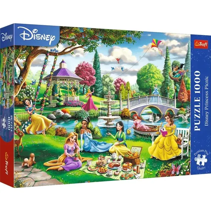 Пазл Trefl Premium Plus Disney Пікнік з принцесами Діснея 1000 елементів (5900511109191)