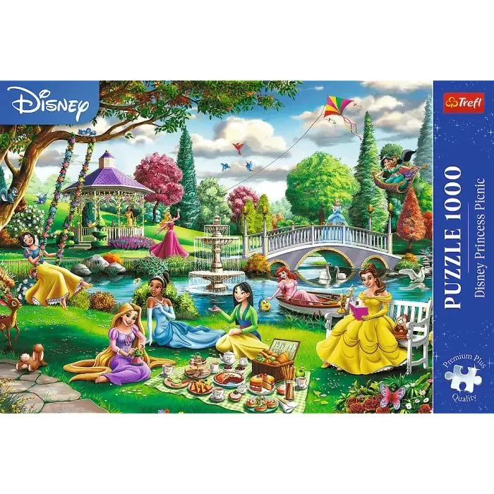 Пазл Trefl Premium Plus Disney Пікнік з принцесами Діснея 1000 елементів (5900511109191) зображення 3