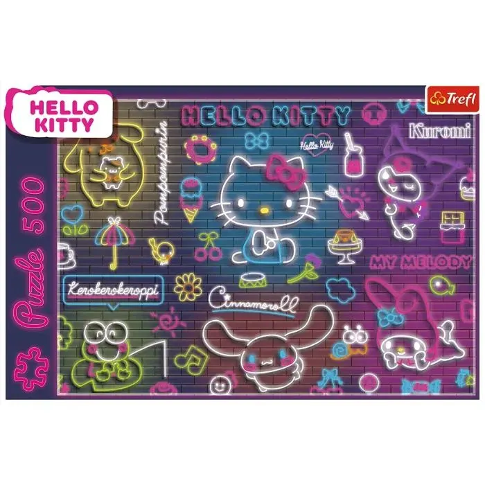 Пазл Trefl Неонова Hello Kitty 500 елементів (5900511375237) зображення 3