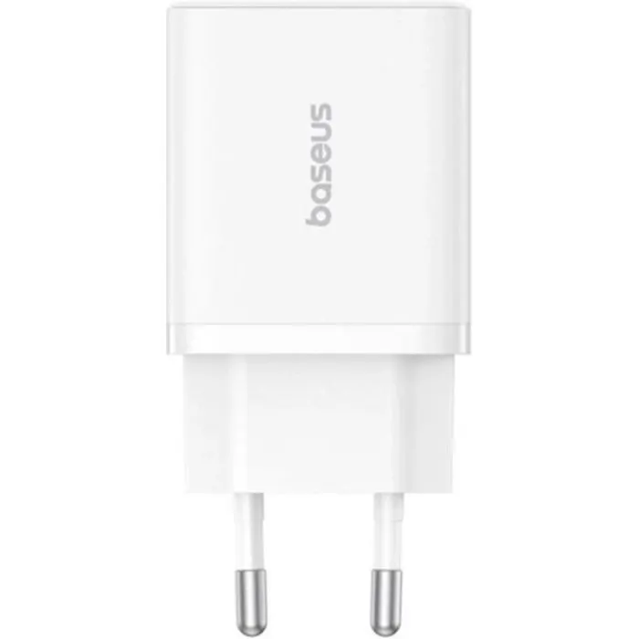 Зарядное устройство Baseus 1xUSB-C PD30W + 1xUSB QC3.0 white (P10111404213-00) изображение 2