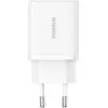 Зарядное устройство Baseus 1xUSB-C PD30W + 1xUSB QC3.0 white (P10111404213-00) изображение 2