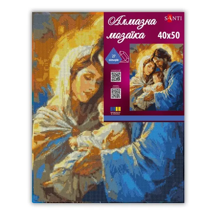 Картина по номерам Santi Святе сімейство 40х50 см, алмазна мозаїка (956069) изображение 2