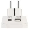 Переходник US/UK/AU/CN/JP to EU 1xUSB-C EMOS (P0055U) изображение 5