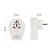 Переходник US/UK/AU/CN/JP to EU 1xUSB-C EMOS (P0055U) изображение 6