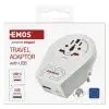 Переходник US/UK/AU/CN/JP to EU 1xUSB-C EMOS (P0055U) изображение 7