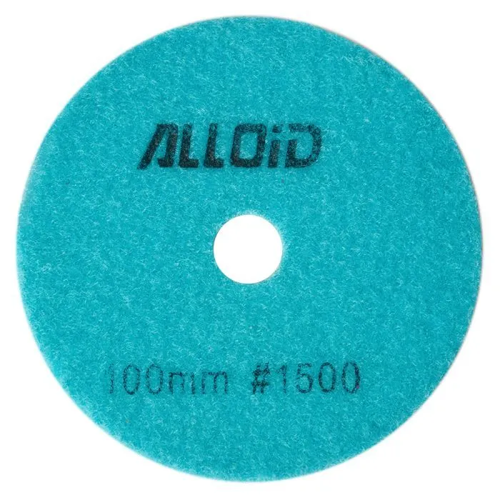 Круг зачистной Alloid Pro, алмазный, шлифовальный, на липучке, COMBS, 100мм, зерно 1500 (DD-63384)