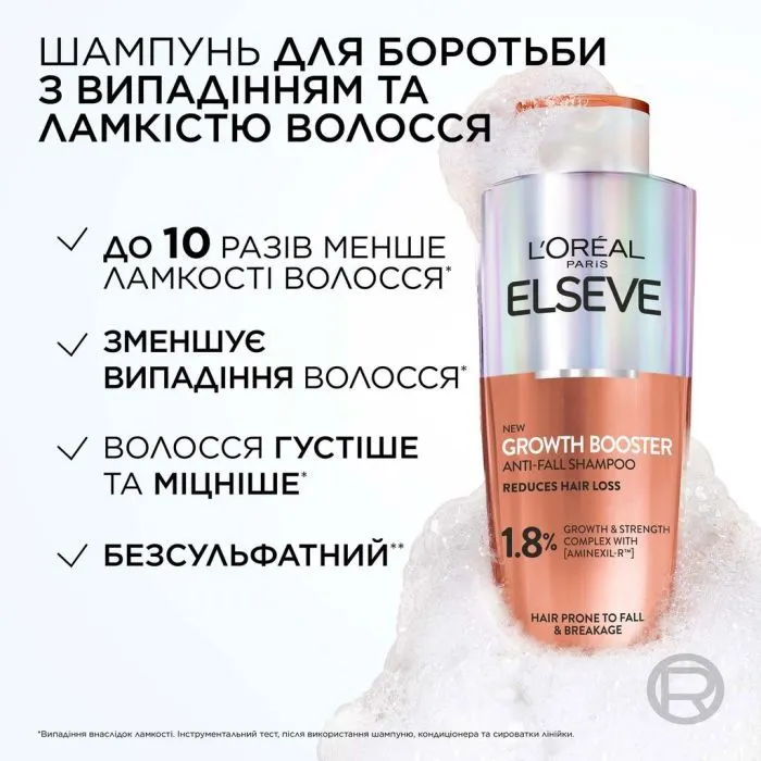 Шампунь Elseve Growth Booster Anti-Fall Shampoo 200 мл (3600524196585) изображение 3