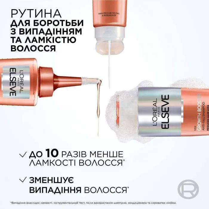 Шампунь Elseve Growth Booster Anti-Fall Shampoo 200 мл (3600524196585) изображение 8