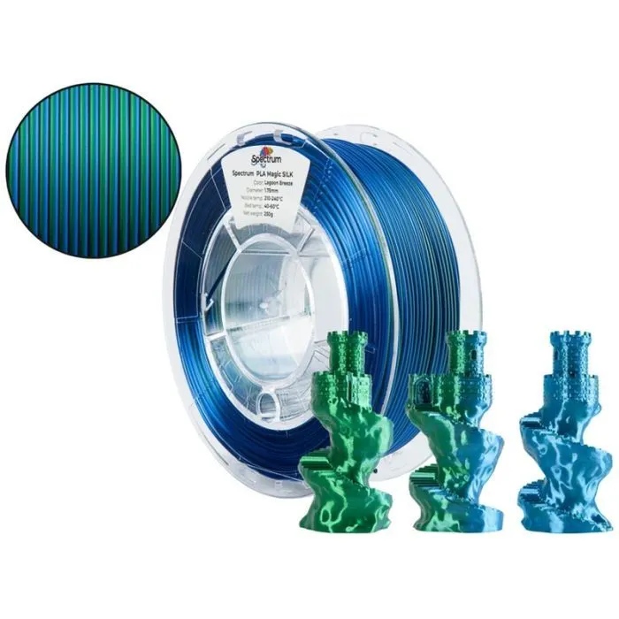 Пластик для 3D-принтера Spectrum PLA Magic SILK 1.75mm 0.25kg Lagoon Breeze (81399) зображення 3