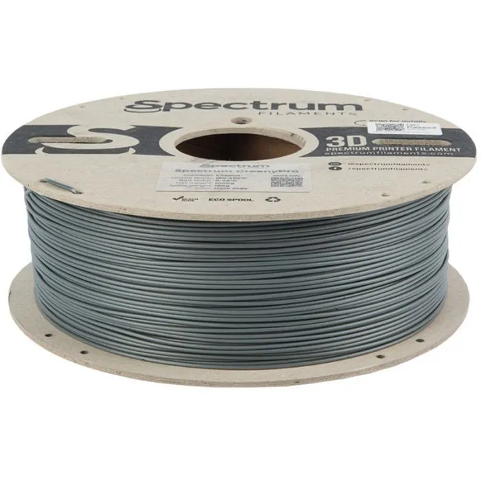Пластик для 3D-принтера Spectrum GreenyPro 1.75mm 1kg Grey, Dark (80902) зображення 2