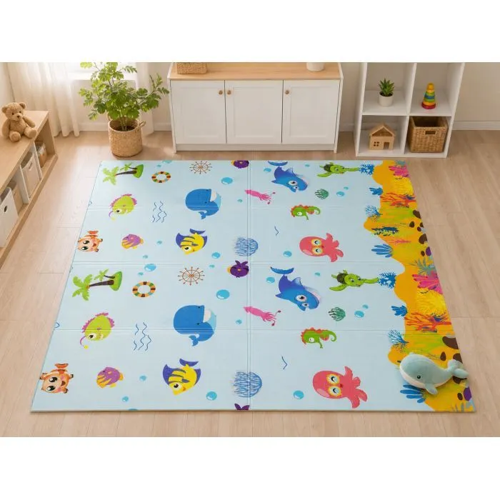 Детский коврик XoKo Childcare двухсторонний термоковрик 200×180 х 0,8 см (XK-CHC-20-18-CRP1) изображение 9
