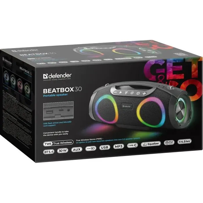 Акустична система Defender Beatbox 30 Black (65231) зображення 10
