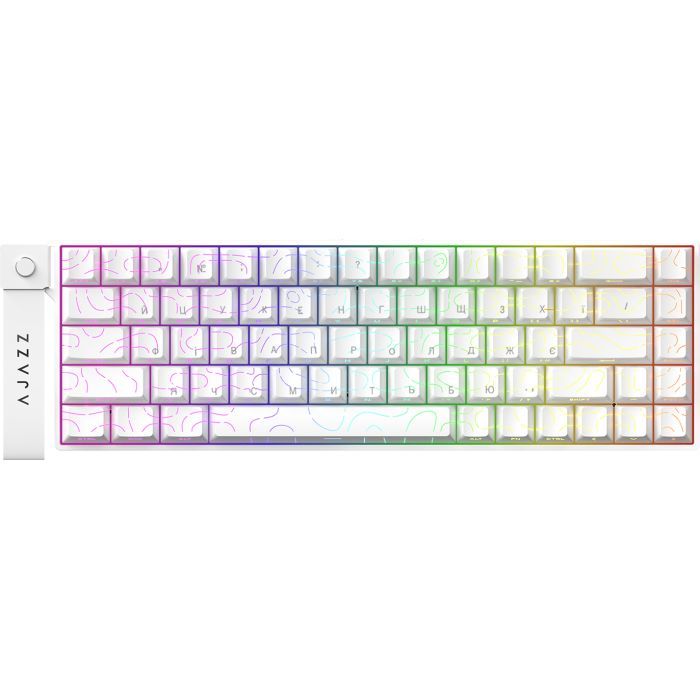 Клавиатура Ajazz AK680 V2 Ice Island Magnetic Switch USB UA Black/Gray/Yellow (AK680-V2-I-BGY)