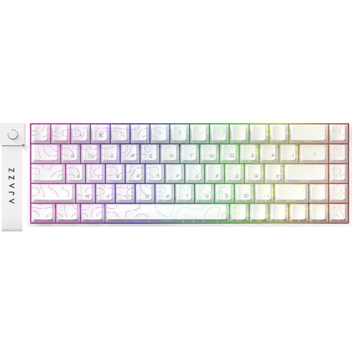 Клавиатура Ajazz AK680 V2 Ice Island Magnetic Switch USB UA White (AK680-V2-I-S-W)