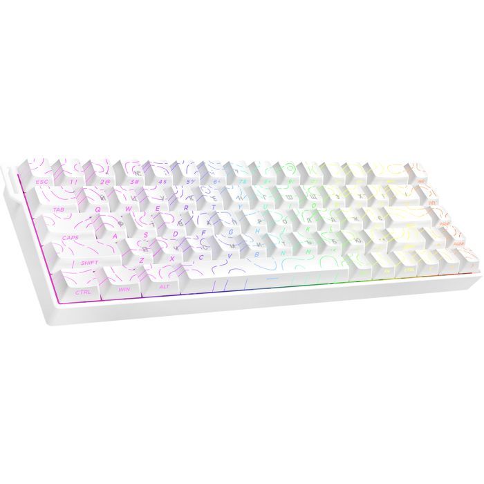 Клавиатура Ajazz AK680 V2 Ice Island Magnetic Switch USB UA Black/Gray/Yellow (AK680-V2-I-BGY) изображение 2