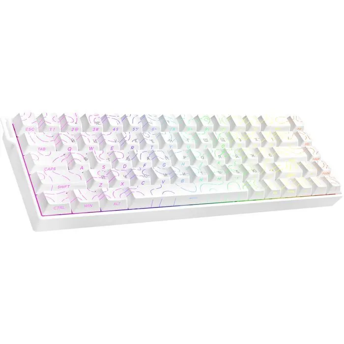 Клавиатура Ajazz AK680 V2 Ice Island Magnetic Switch USB UA White (AK680-V2-I-S-W) изображение 2