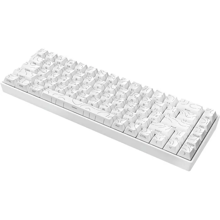 Клавиатура Ajazz AK680 V2 Ice Island Magnetic Switch USB UA White (AK680-V2-I-S-W) изображение 3