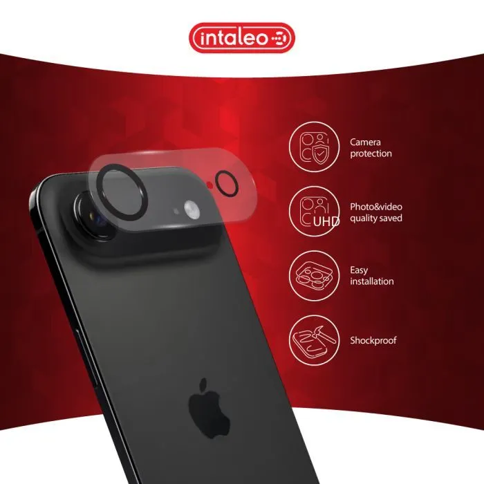 Скло захисне Intaleo Camera Lens Apple iPhone 17 Air Black (1283126630071) зображення 3