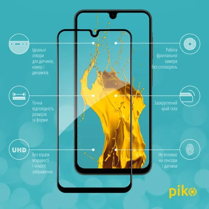 Скло захисне Piko Full Glue ESD Samsung A27 Black (1283126636202) зображення 3