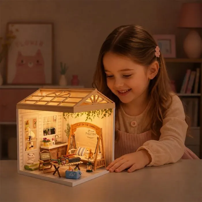 Конструктор Mini House румбокс серії Інтер'єр – Патіо (світло) (8010) зображення 2