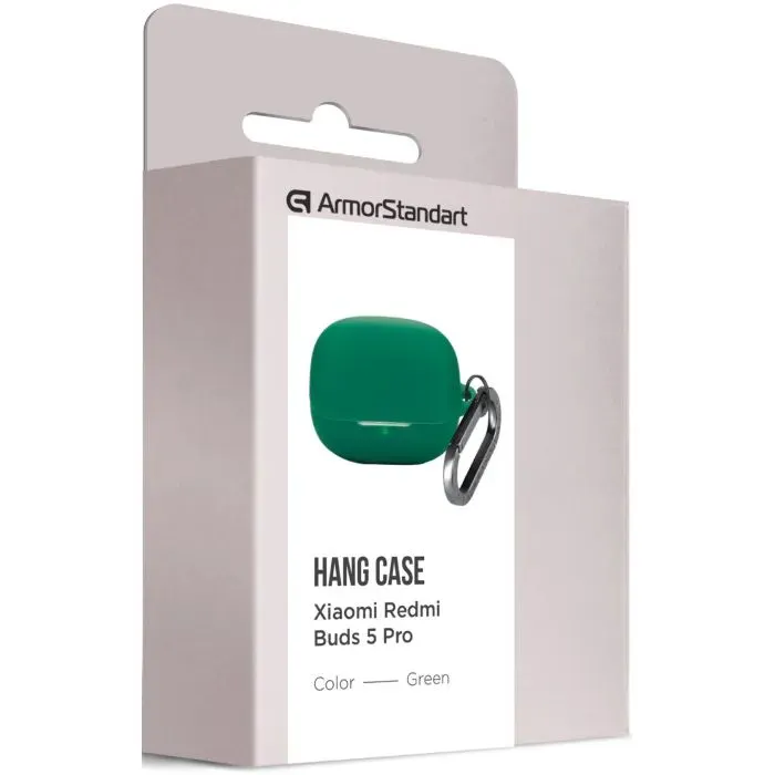 Чехол для наушников Armorstandart Hang Case For Xiaomi Buds 5 Pro Green (ARM84517) изображение 3