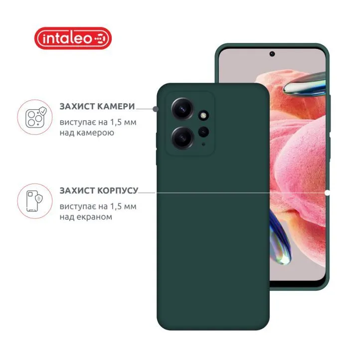 Чохол до мобільного телефона Intaleo Silicone Xiaomi Redmi Note 12 Dark Green (1283126600982) зображення 3