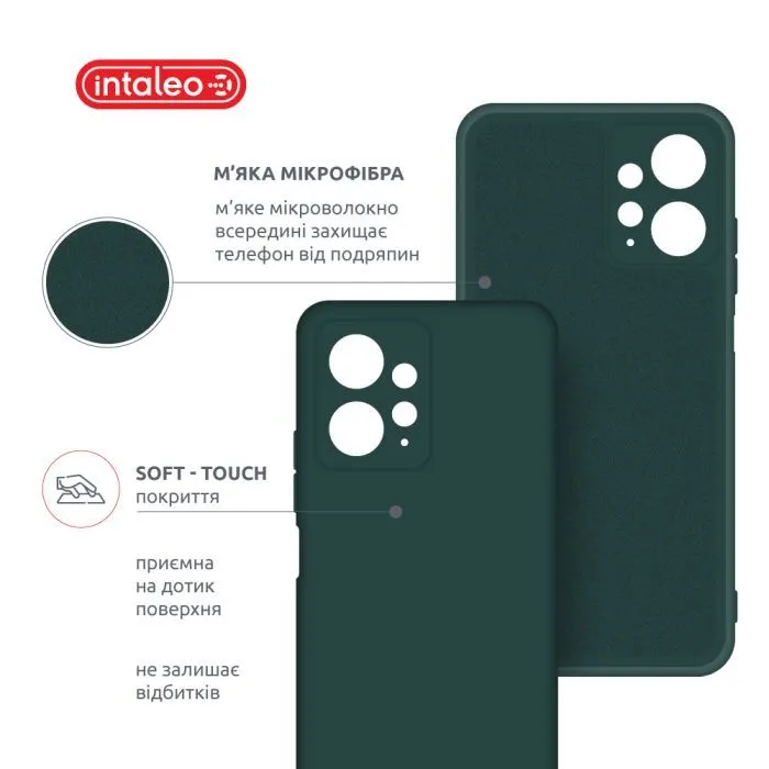 Чохол до мобільного телефона Intaleo Silicone Xiaomi Redmi Note 12 Dark Green (1283126600982) зображення 5