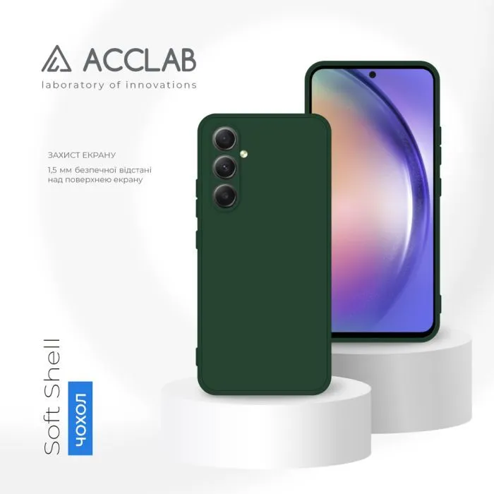 Чохол до мобільного телефона ACCLAB SoftShell Samsung Galaxy A54 5G Dark Green (1283126586934) зображення 4