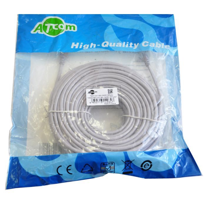 Патч-корд 3м RJ-45 CCA Atcom (4718) изображение 3