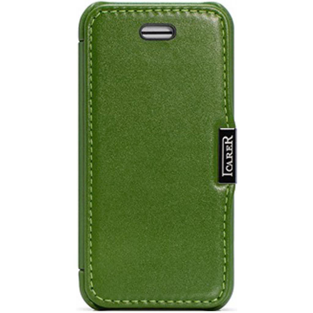Чохол до мобільного телефона i-Carer iPhone 5C luxury series side open green (RIP521GR)