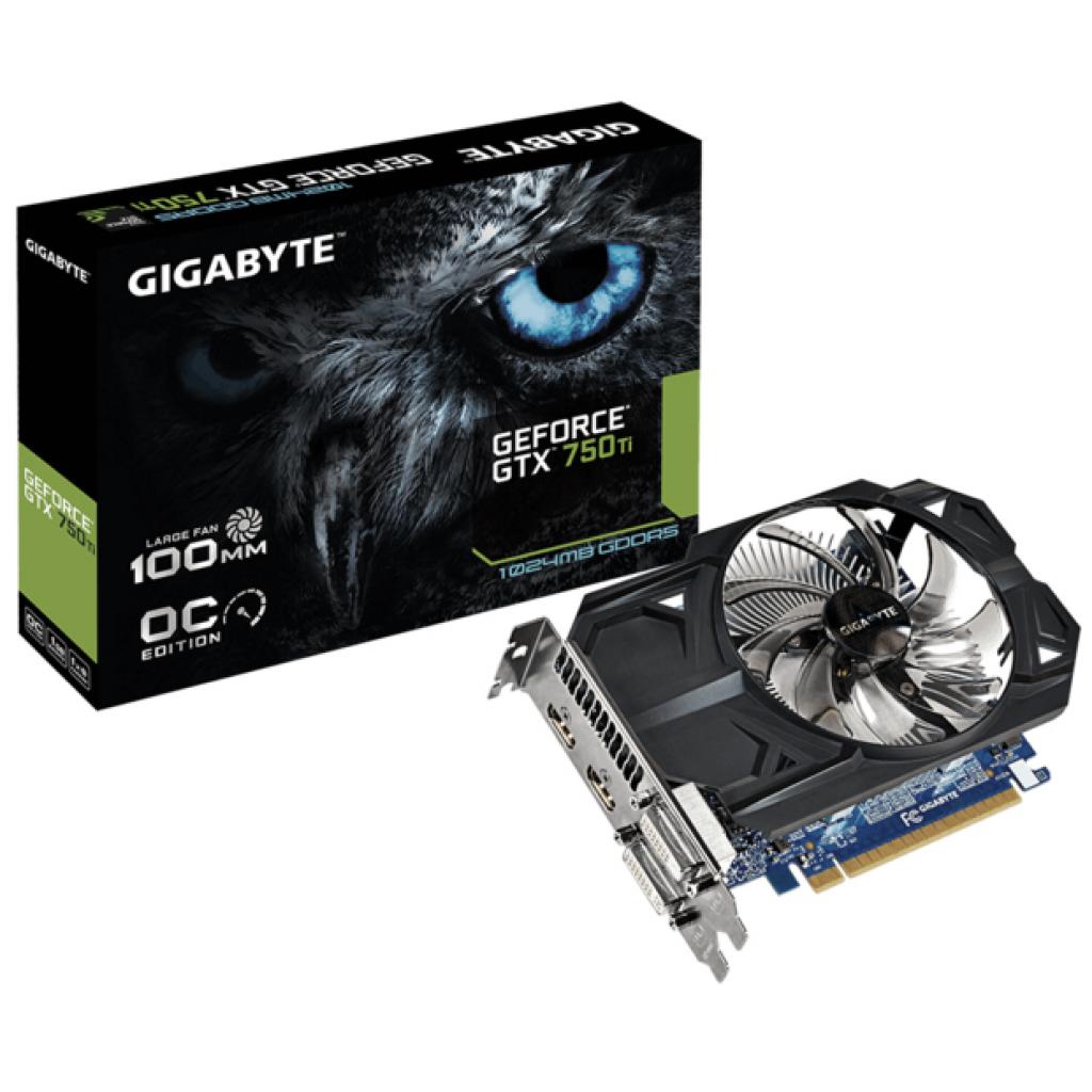 Відеокарта GIGABYTE GeForce GTX750 Ti 1024Mb OC (GV-N75TOC-1GI)