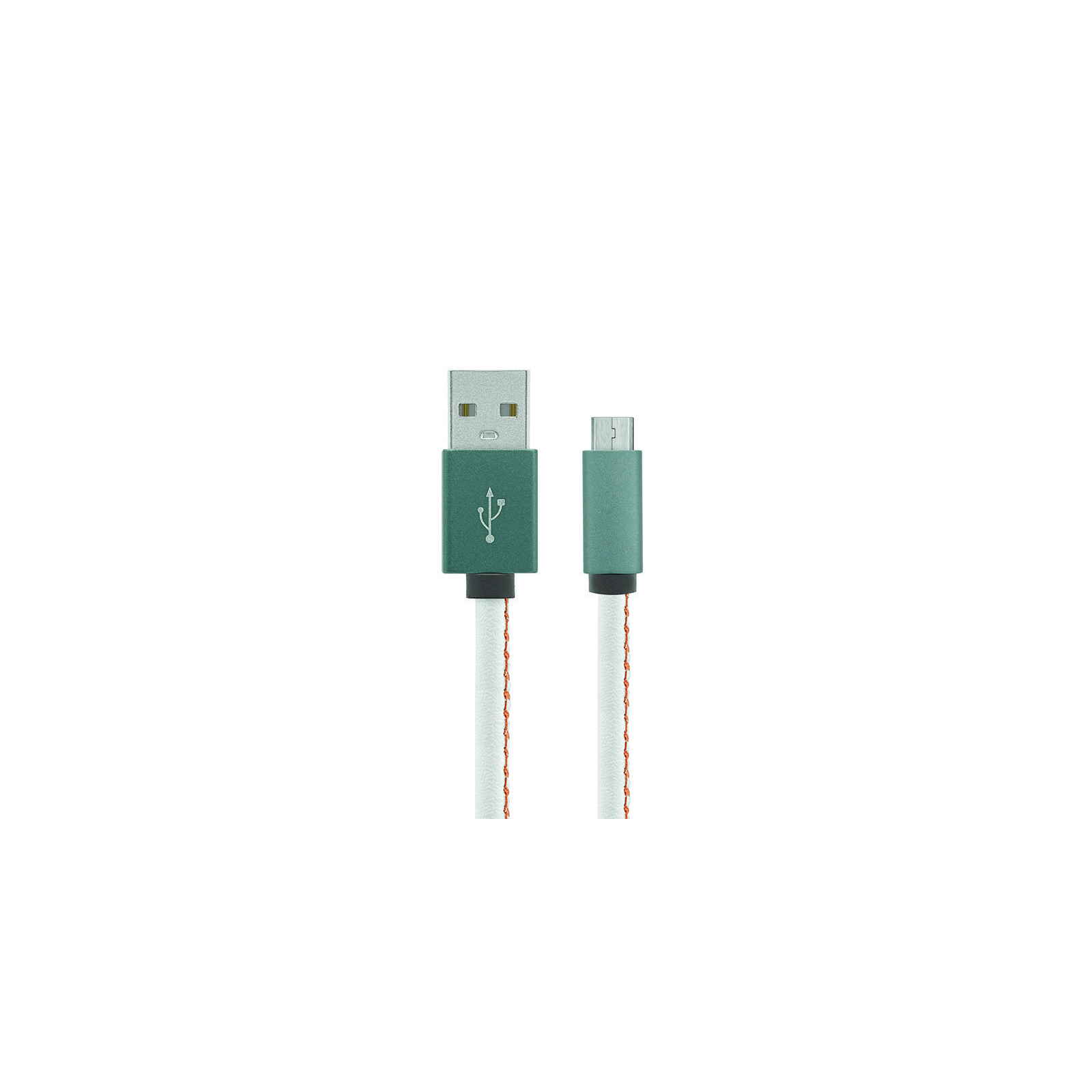 Дата кабель USB 2.0 AM to Micro 5P 1.0m Leather Edition White Gelius (40411)