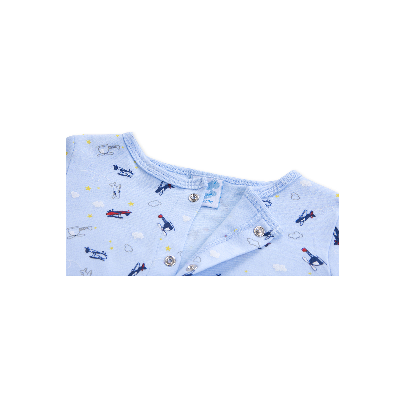 Набор детской одежды Luvena Fortuna для мальчиков :человечек, штанишки, кофточка и шапочка (F7763.B.0-3) изображение 5