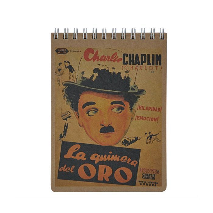 Блокнот Buromax spiral top, А6, 80sheets, KRAFT, square (assorted) (BM.2481)
