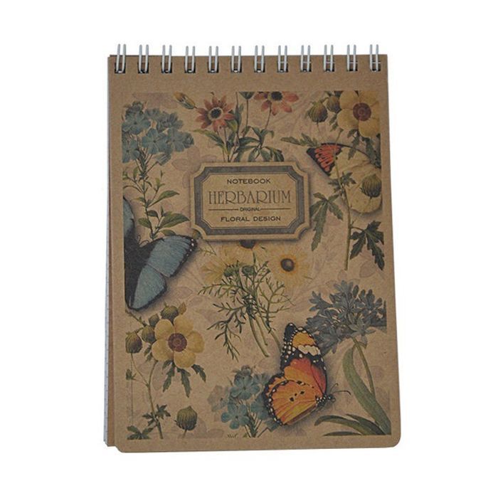 Блокнот Buromax spiral top, А6, 80sheets, KRAFT, square (assorted) (BM.2481) изображение 2