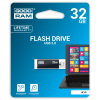 USB флеш накопичувач Goodram 32GB Cube Black USB 2.0 (UCU2-0320K0R11) зображення 3